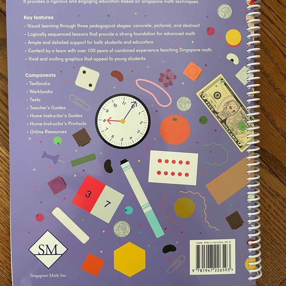 Singapore Math Dimensions Math 1A 1B - Picture 9 of 13